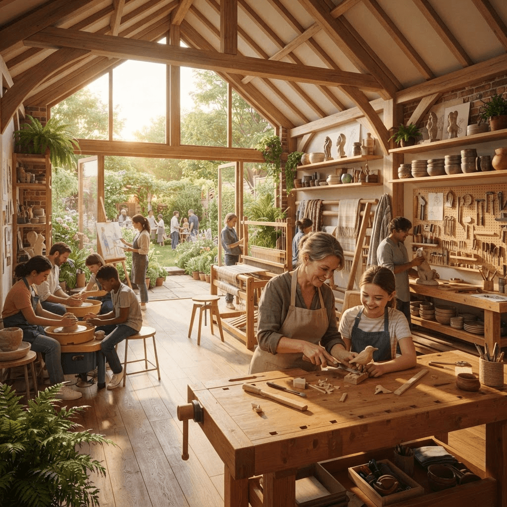 Conceptual rendering of the Sanctum Makers' and Art Atelier