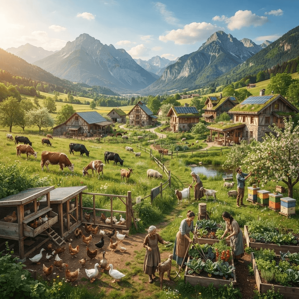 Conceptual rendering: Regenerative farm
